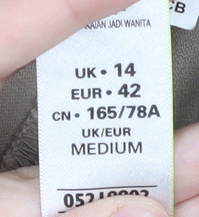 Marks and Spencer Women's Beige Flared Trousers Size 14