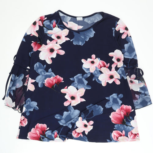 Stock Shop Women's Floral Tunic Blouse - Medium