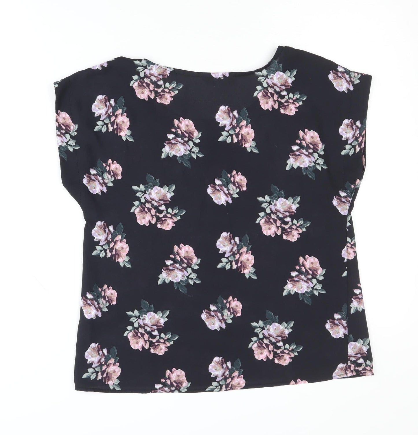 Select Women's Black Floral Blouse, Size 6