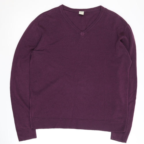 Oak Valley Heritage Men’s Purple V-Neck Pullover L