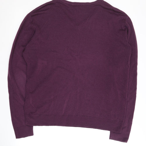 Oak Valley Heritage Men’s Purple V-Neck Pullover L