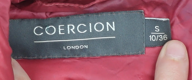 Coercion Women's Red Puffer Jacket, S, Lightweight