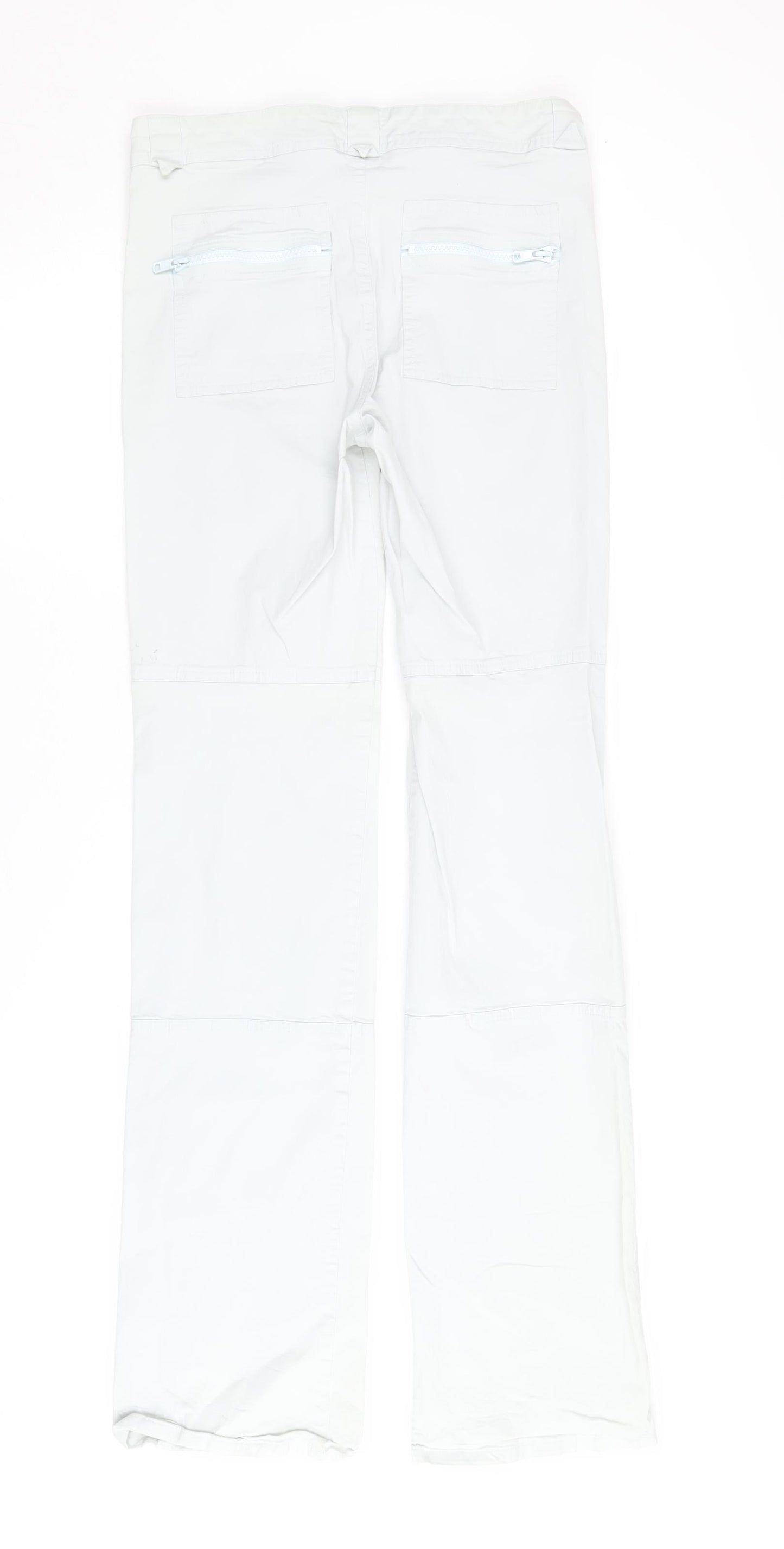 Joseph Women's White Trousers - Size S, Cotton, Zip