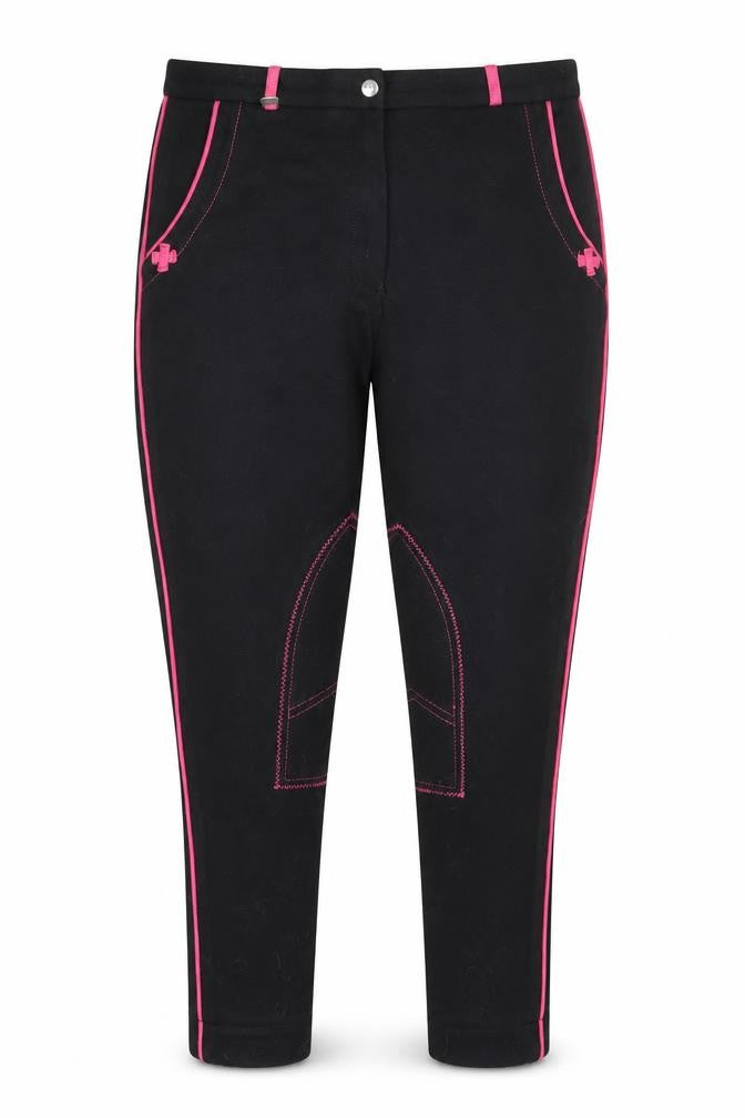 Front view of HY Performance Women's Black Skinny Trousers, size 4