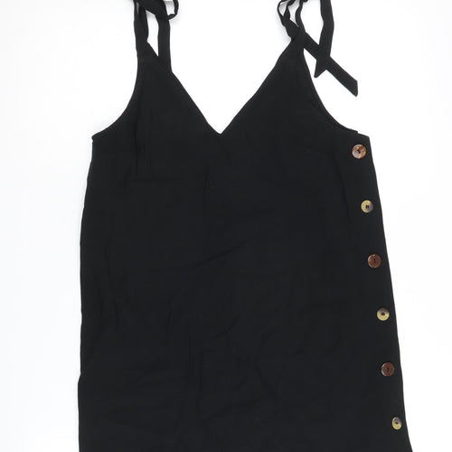 Topshop Petite Black Camisole Tank UK Size 6