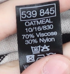 M&Co Women's Black Striped Open front Cardigan Size 14