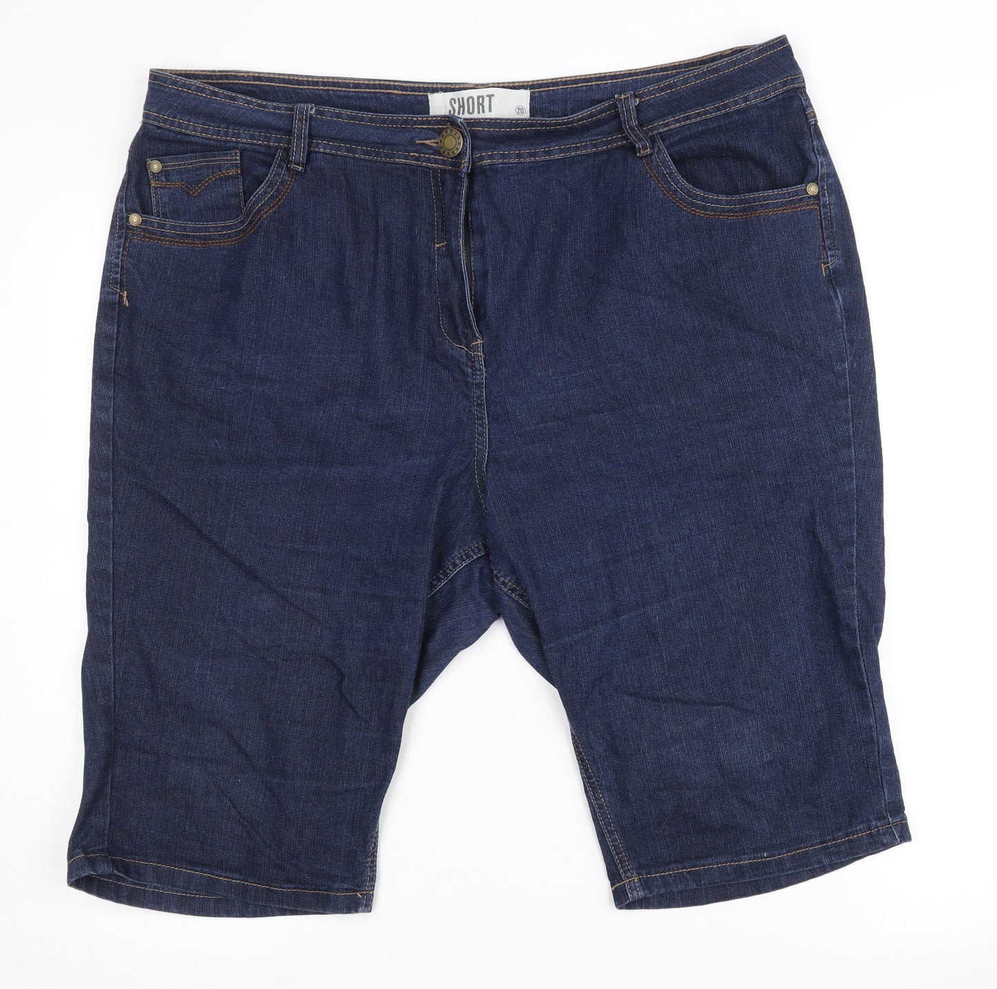 Yours Women's Blue Denim Shorts Size 20 Casual