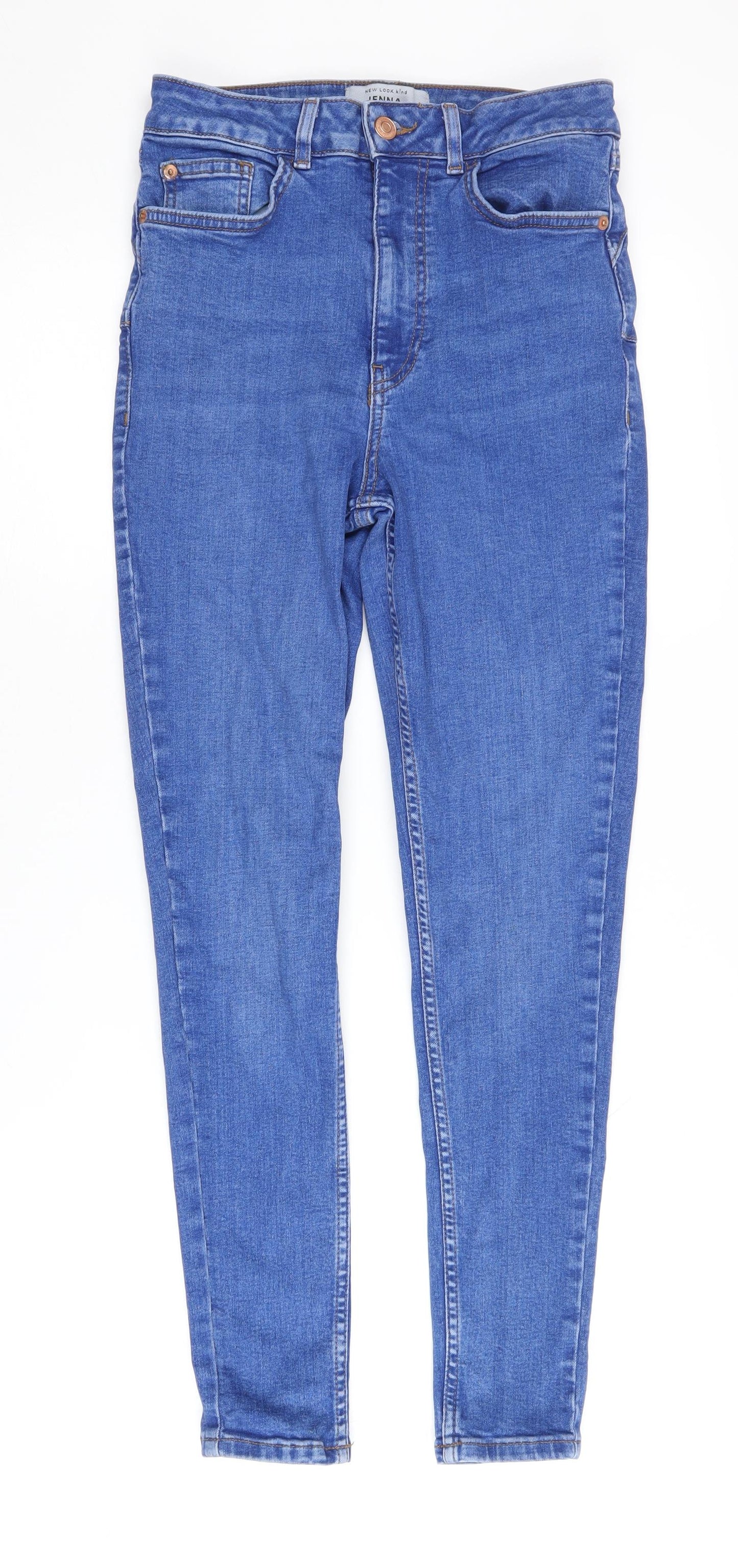 New Look Women Blue Skinny Jeans Size 10
