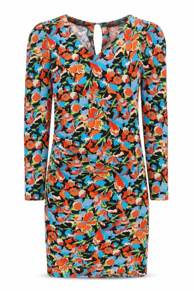Front view of Zara Women's Multicoloured Floral Dress S