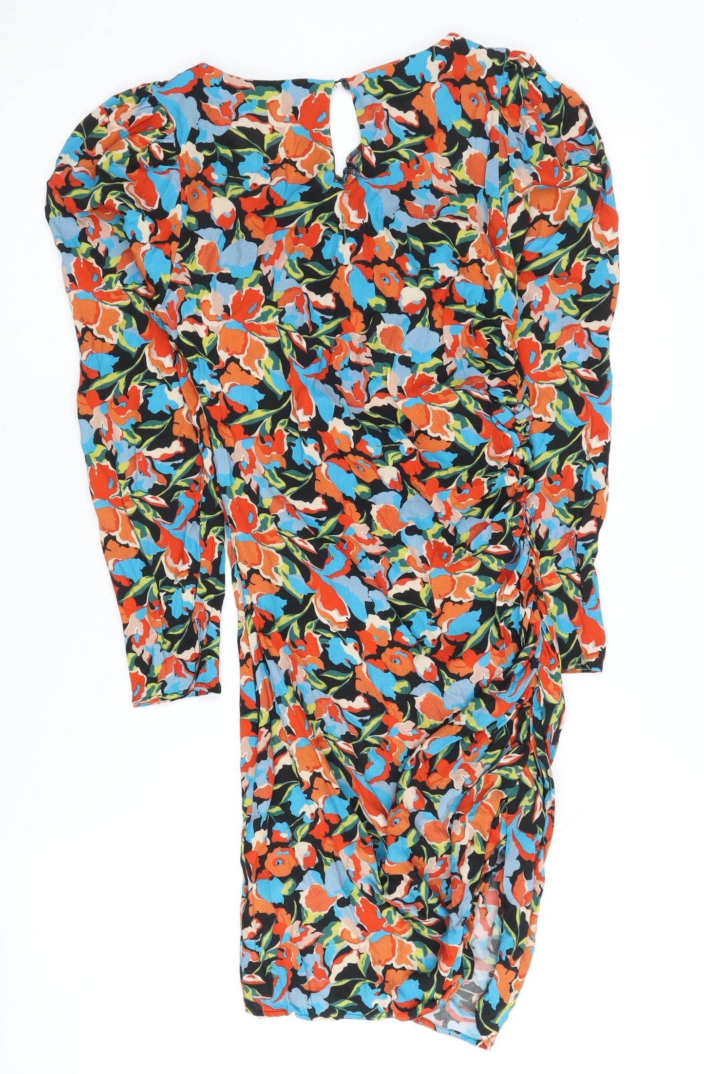 Zara Women's Multicoloured Floral Dress S
