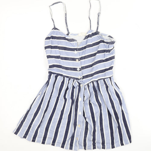 Earth Angel Blue Striped Camisole Blouse, XS, Women
