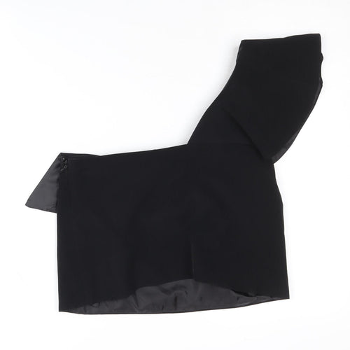 Topshop Women's Black One-Shoulder Blouse Size 8