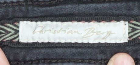 Christian Berg Men's Black Chino Trousers Size 46