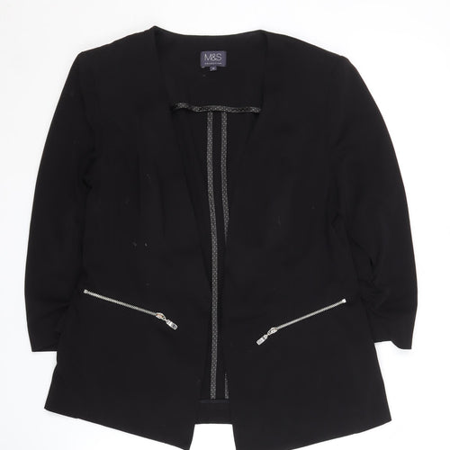 Marks and Spencer Women's Black Blazer Size 10