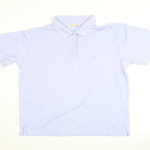 Bonmarché Women's Blue Polo Shirt - Size L