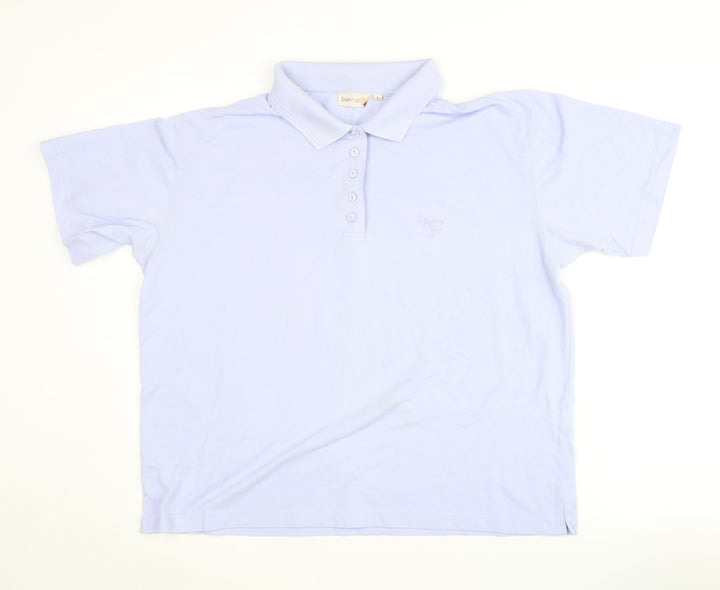 Bonmarché Women's Blue Polo Shirt - Size L