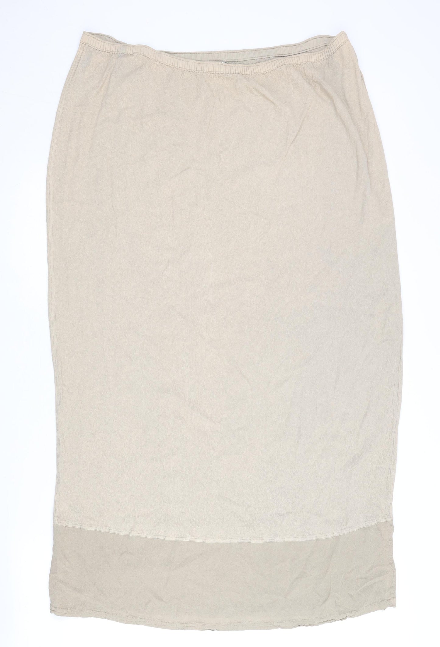 Planet Women's Beige Skirt Size L Viscose