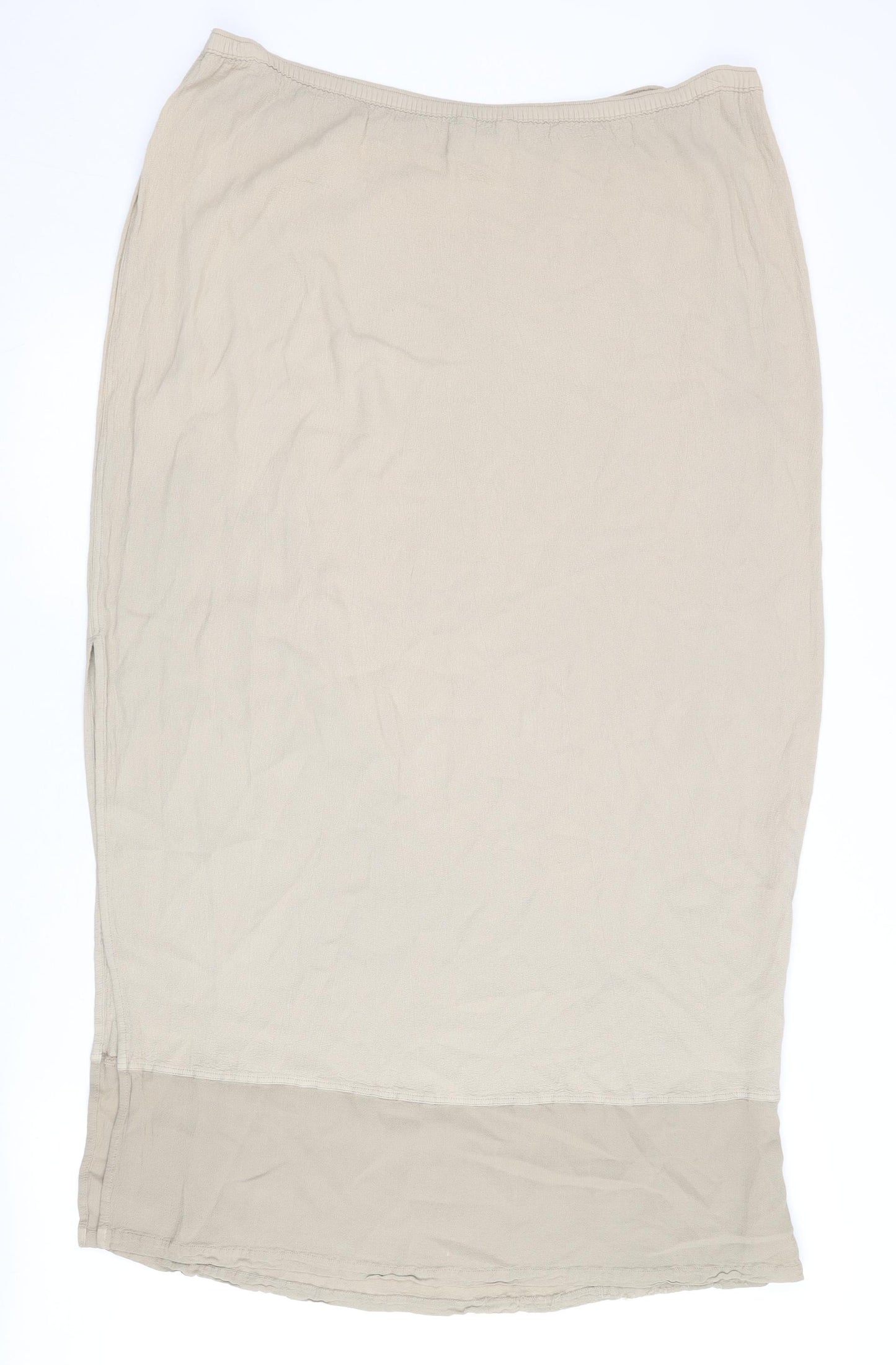 Planet Women's Beige Skirt Size L Viscose