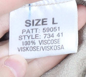 Planet Women's Beige Skirt Size L Viscose