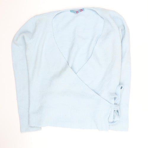 Last Woman Blue Wrap Jumper for Women - Size L