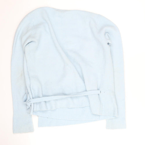 Last Woman Blue Wrap Jumper for Women - Size L