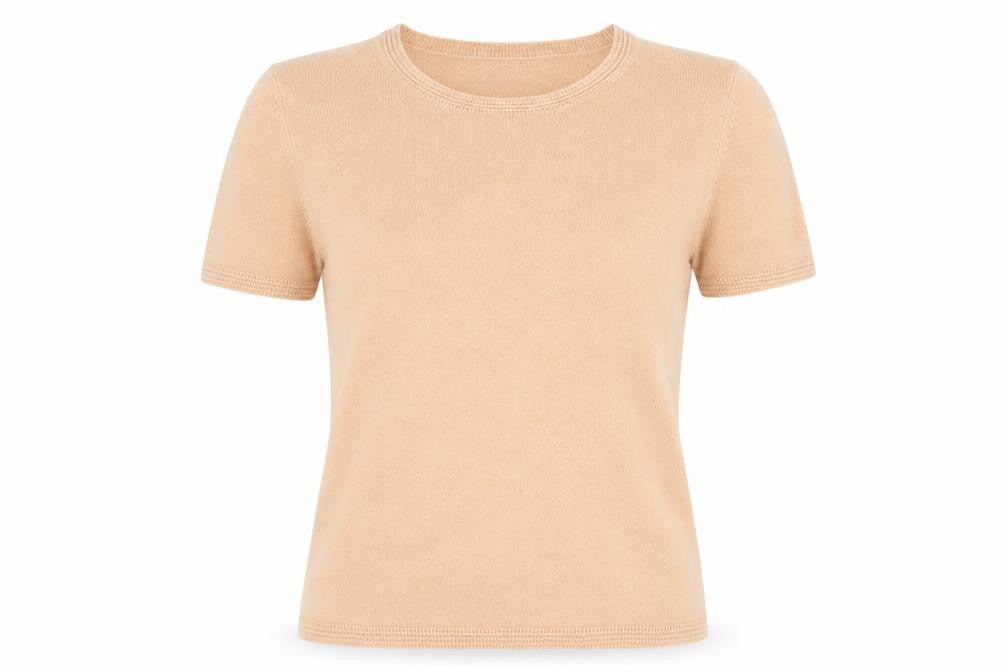 Front view of Marks & Spencer Beige Women's jumper, size 8