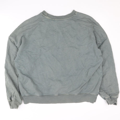 Next Women's Green Pullover Sweatshirt M Cotton