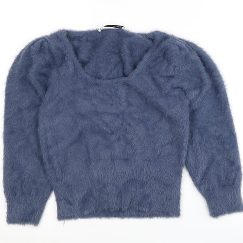 Zara Women's Blue Jumper, Size L, Long Sleeve