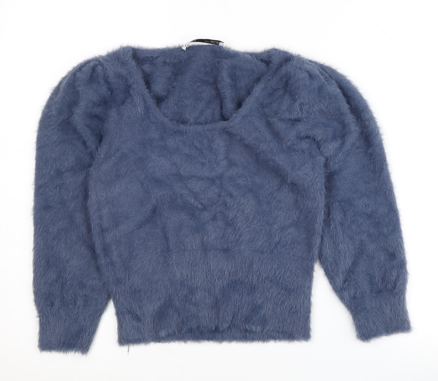Zara Women's Blue Jumper, Size L, Long Sleeve