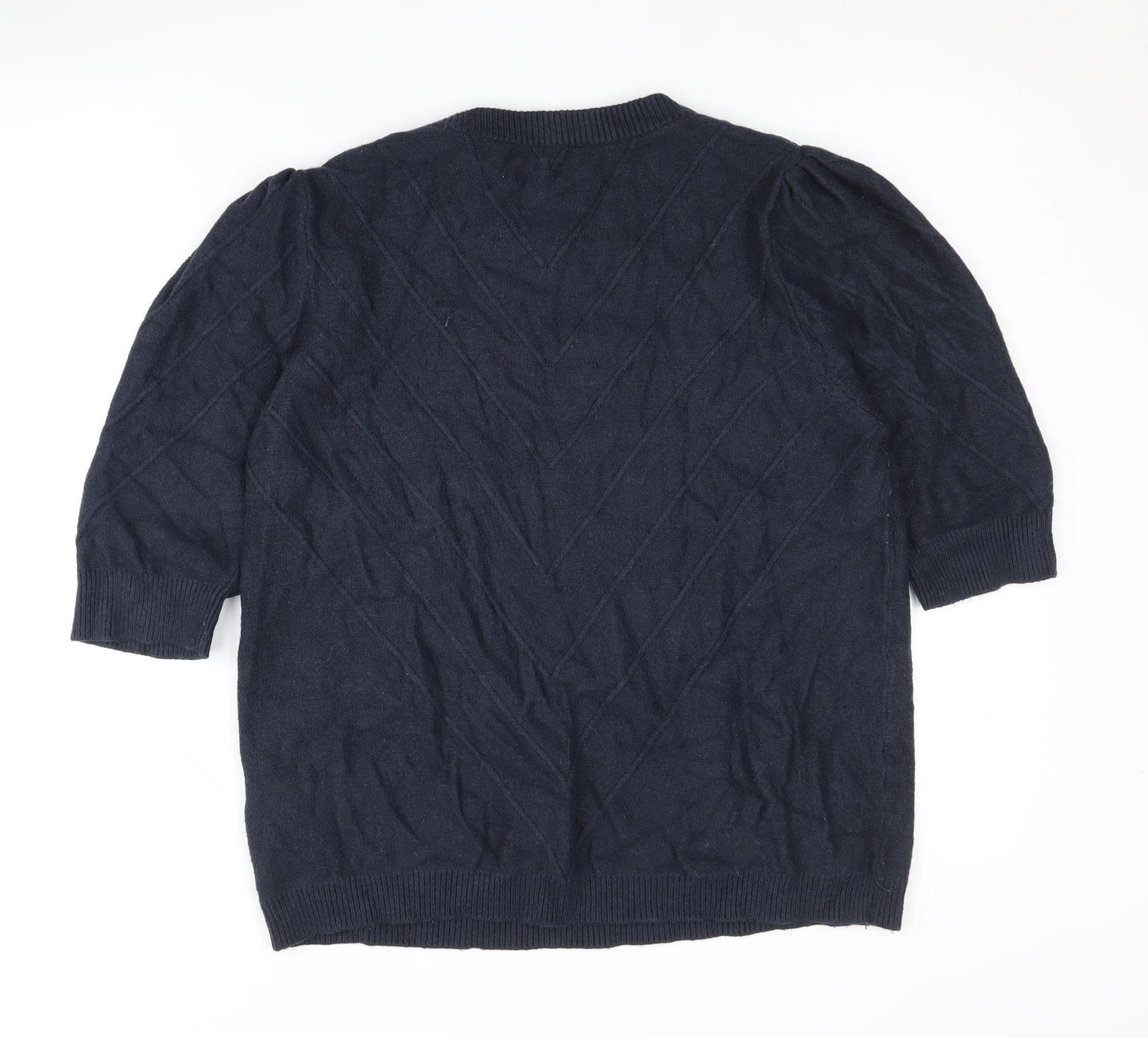 b.young Women's Blue Pullover Jumper, Size L, Casual Knit