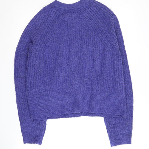 Marks and Spencer Women's Purple Cardigan M, Raglan Sleeve