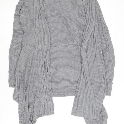 Marks and Spencer Grey Women's Open Front Cardigan Size 10