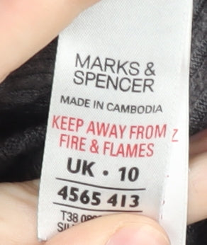 Marks and Spencer Grey Women's Open Front Cardigan Size 10