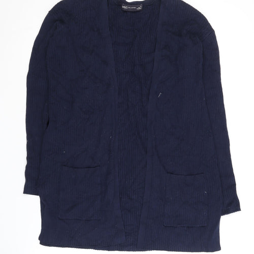 Marks and Spencer Women's Blue XS Open Front Cardigan