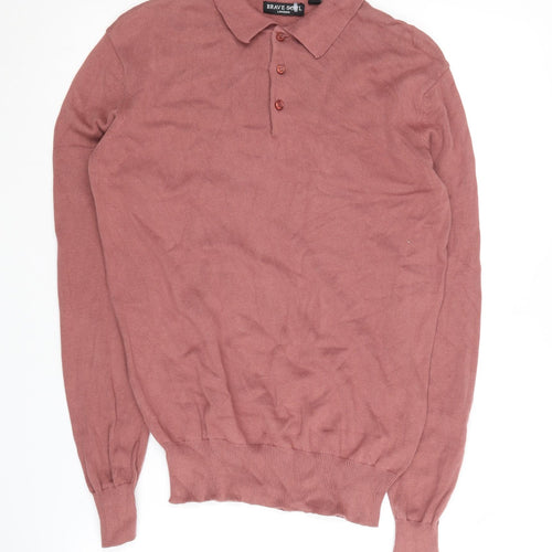 Brave Soul Men's Long Sleeve Polo S