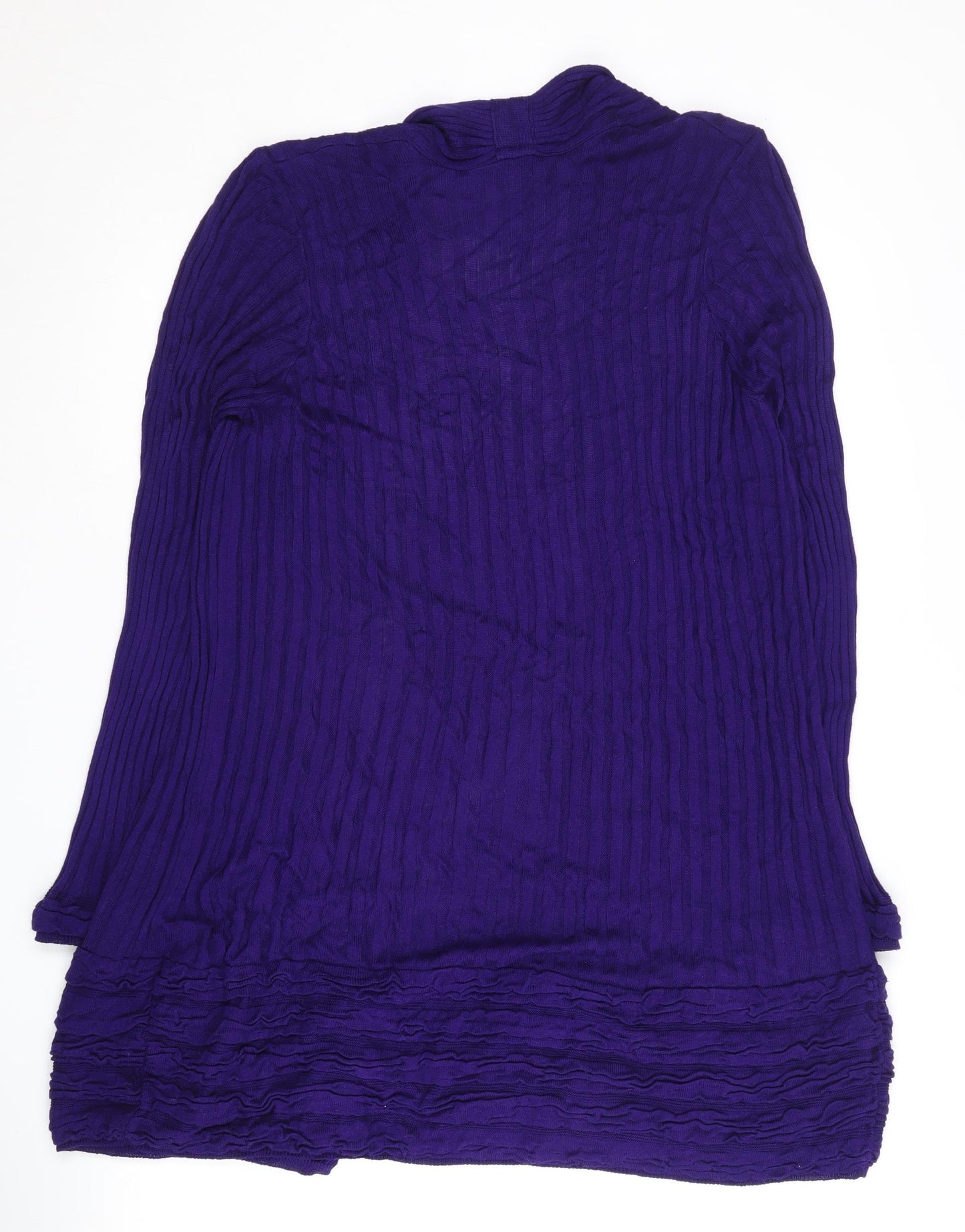 Per Una Women's Purple Open Front Cardigan Size 16 Long Sleeve