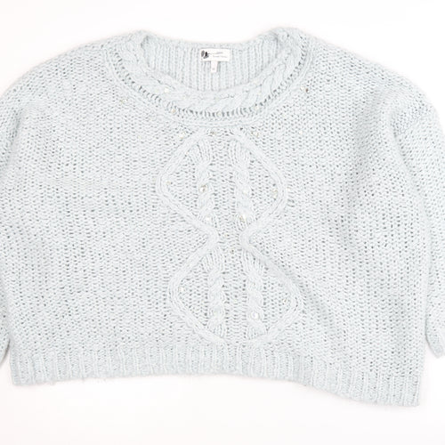 Next Women's Blue Cable-Knit Pullover Jumper XL