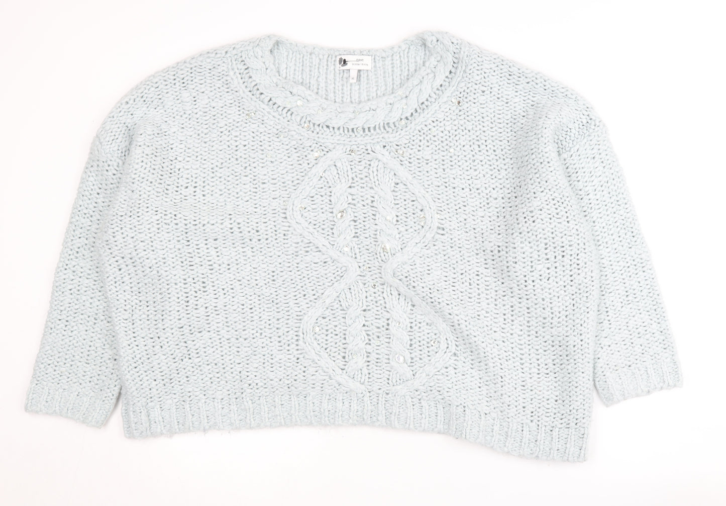 Next Women's Blue Cable-Knit Pullover Jumper XL
