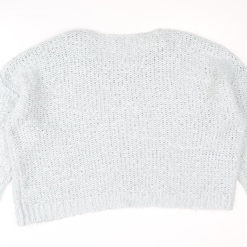 Next Women's Blue Cable-Knit Pullover Jumper XL