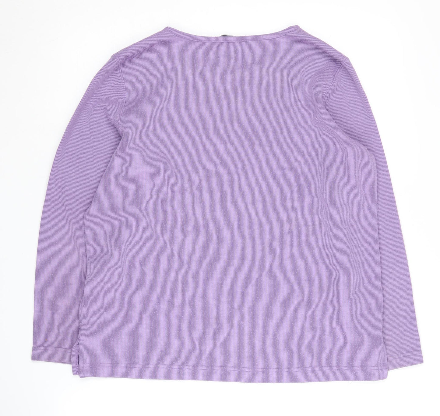 Bm Collection Women Purple Embroidered Jumper S