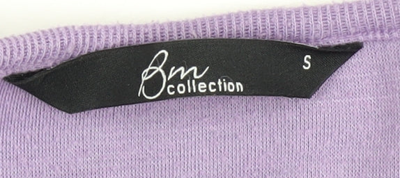 Bm Collection Women Purple Embroidered Jumper S