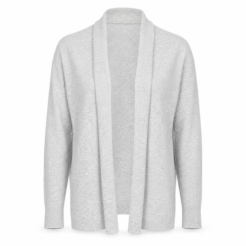 Street One Women's Grey Open Front Cardigan Size 12 Acrylic Knit