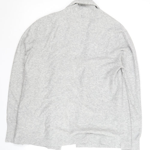 Street One Women's Grey Open Front Cardigan Size 12 Acrylic Knit
