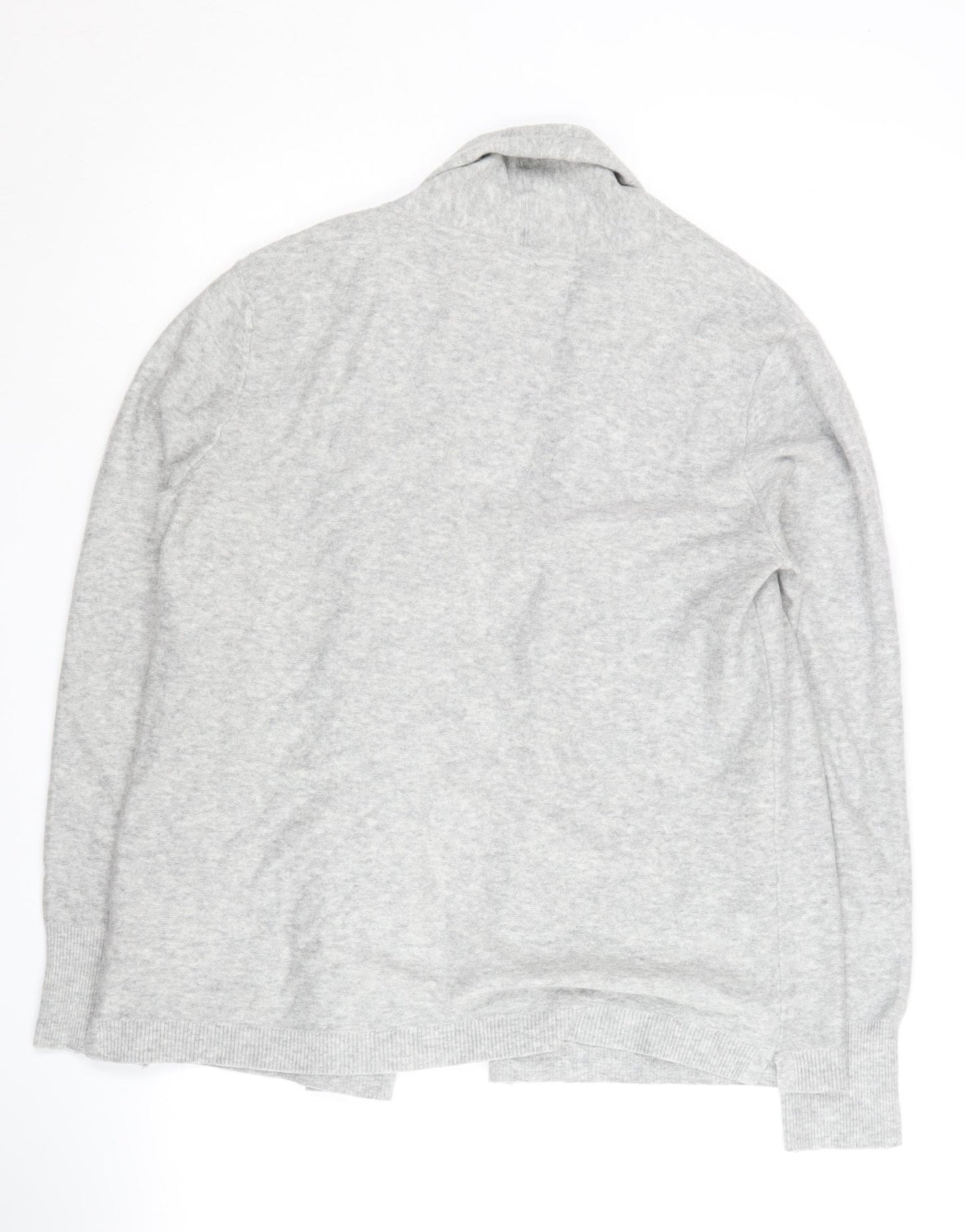 Street One Women's Grey Open Front Cardigan Size 12 Acrylic Knit