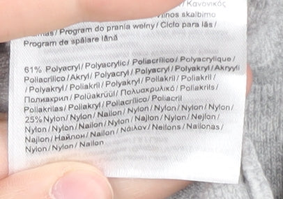 Street One Women's Grey Open Front Cardigan Size 12 Acrylic Knit