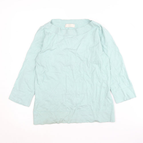 Marks and Spencer Women's Green Knit Jumper Size 14
