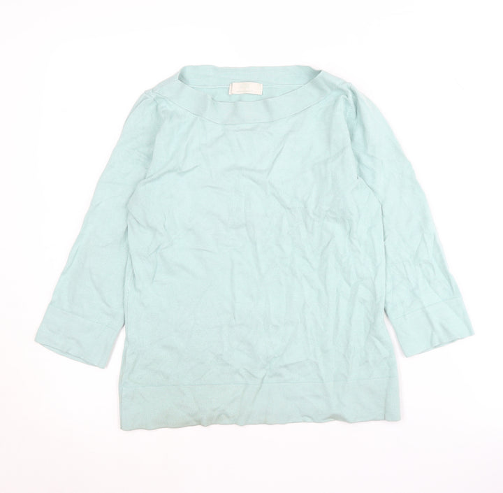 Marks and Spencer Women's Green Knit Jumper Size 14
