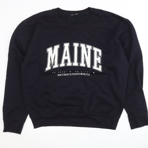 PrettyLittleThing Women's Black L Pullover Sweatshirt