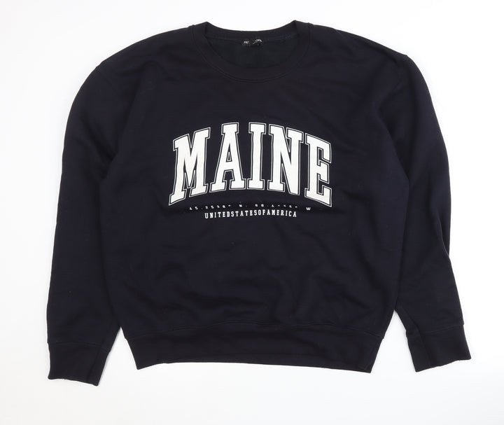 PrettyLittleThing Women's Black L Pullover Sweatshirt