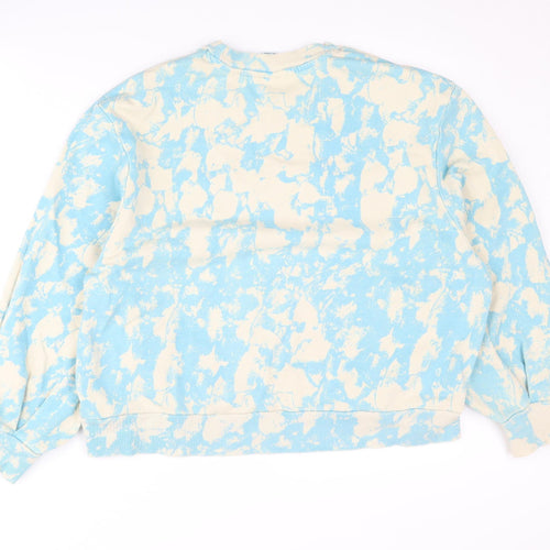 Monki Women's Blue Pullover Sweatshirt Size S